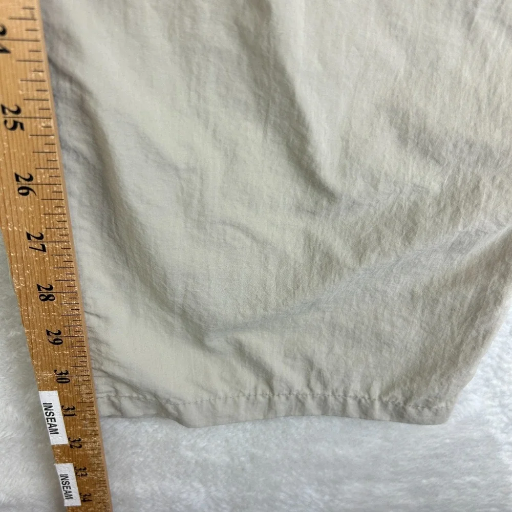 Columbia PFG Convertible Cargo Pants Mens L Beige Straight Flat Front Mid Rise